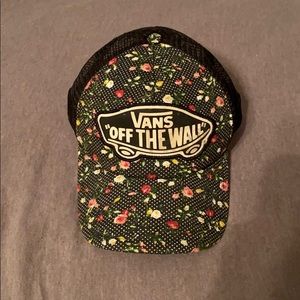 floral vans baseball cap